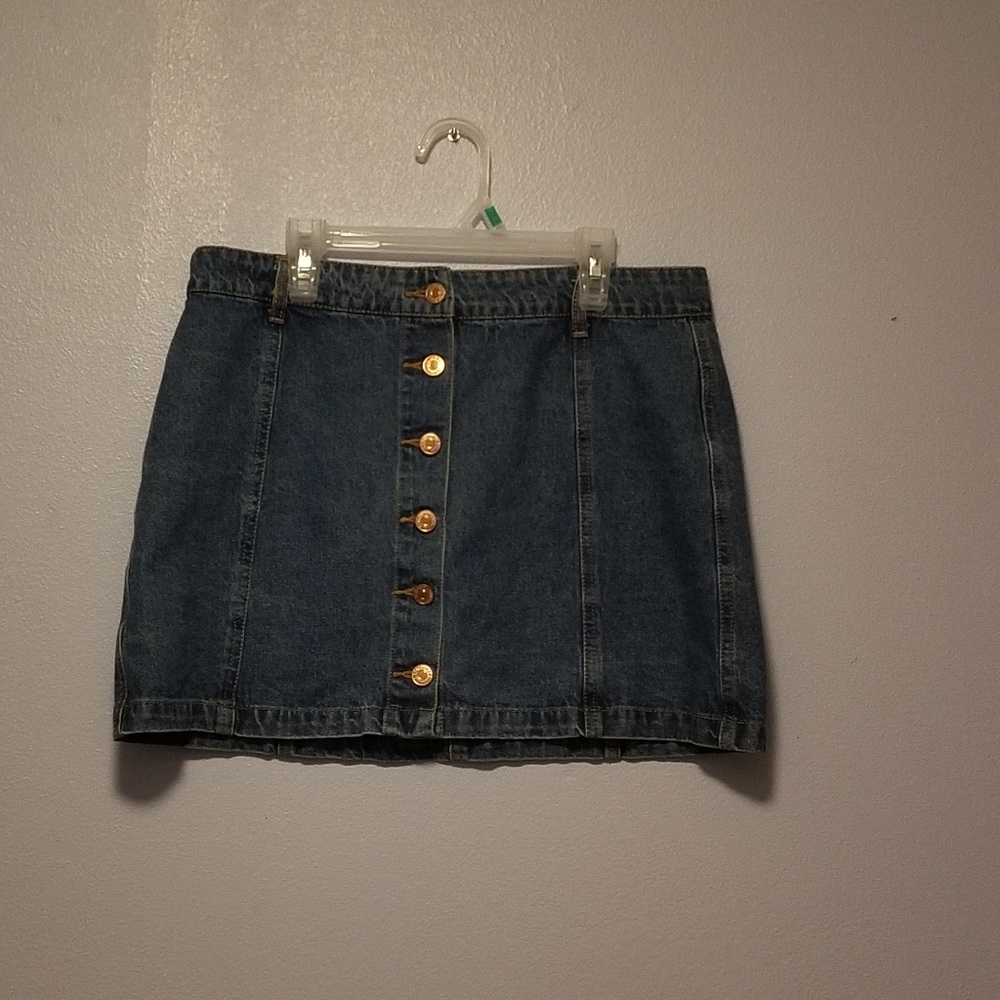 Button up Jean skirt